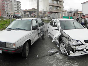 Ters yöne girince kaza kaçınılmaz oldu