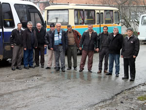Minibüsçüler güzergah değişikliğine isyan etti