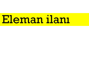 Eleman ilanı