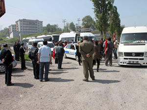Ereğli’den çıkan 1 Mayıs konvoyuna polis kontrolü