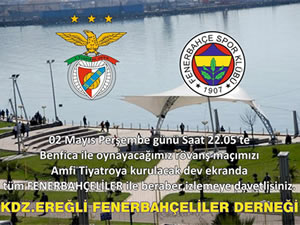 Fenerbahçeliler yarı final rövanş maçını birlikte izliyor