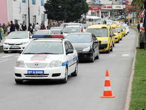 Trafik Haftası nedeniyle kortej düzenlendi