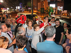 Erelideki Gezi protestosunda gerginlik yaand