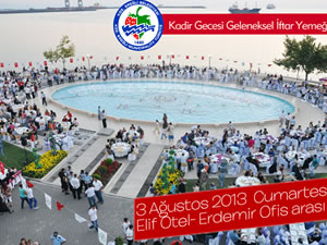 Kadir Gecesi’nde özel iftar programı