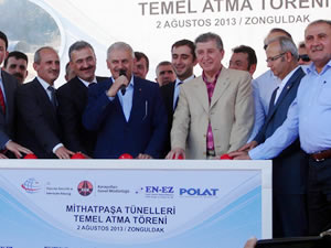 Mithatpaşa Tünelleri’nin temeli törenle atıldı