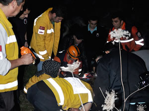 Otomobil şarampole uçtu: 5 kişi yaralandı
