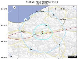 Bolu Valisinden deprem aklamas