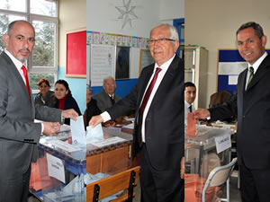 Posbıyık, Uysal ve Özdemir, oylarını kullandılar