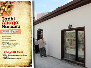 Tarihi Aliağa Hamamı açılıyor