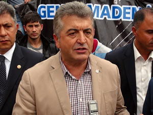 Akkaya madencilere destek iin Zonguldaka geldi