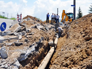 Yeni mahallelere 20 bin 200 metre şebeke hattı