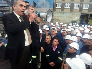 ERDEMİR’de protesto eylemi