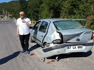 Kemer Yolu’nda kaza: Bir kişi yaralandı
