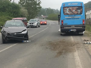 Delihakkı yolu üzerinde kaza: 1 kişi yaralandı