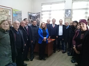 MHP Aday Ayan, Karaelmas Gazeteciler Derneini ziyaret etti