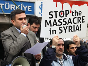 Erelide Esad protesto edildi