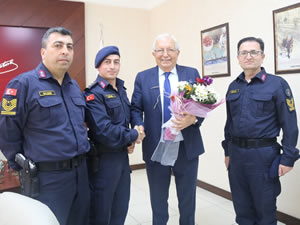 Emniyet ve Jandarmadan Belediye Başkanı Posbıyık’a ziyaret