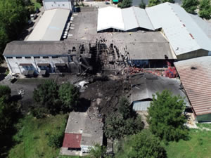 Salyangoz ileme fabrikasnda buhar kazan patlad: 1 ii yaamn yitirdi